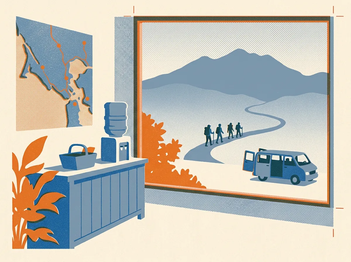 Illustration of guided tours in Mount Tamalpais